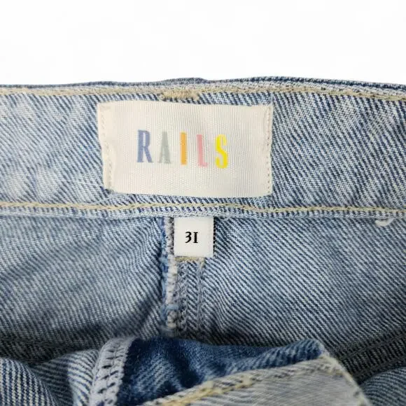 Rails Denim Mini Skirt Women's 31 Blue Laurel Marina Distressed High-Rise - Picture 3 of 11